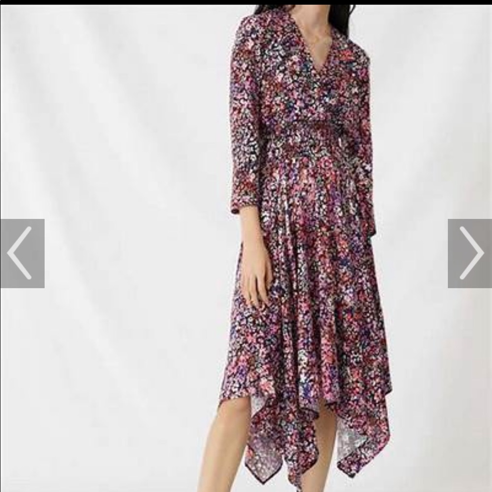 Maje Floral Wrap Dress